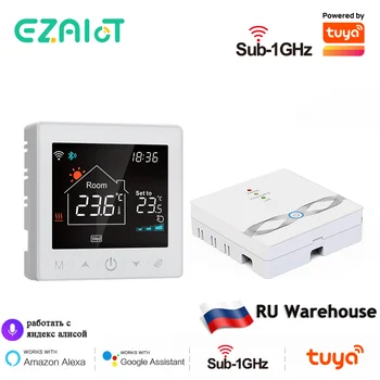 EZAIoT Термостат за топла пол Безжичен WiFi терморегулятор за газов котел Контролер за отопление на Hristo Smart Алекса Google Home