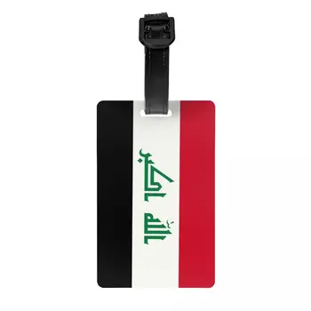 Багажная виси етикет с флага на Ирак за куфари Сладки ирак патриотични багажни етикети Поверителност на Име на корицата на документ за самоличност