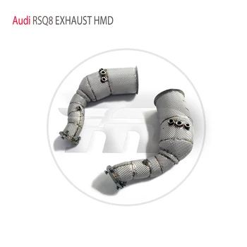 Выпускная система HMD Високопроизводителния канализация тръба за Audi RSQ8 4.0 T с каталитичен конвертор Състезателна тръба