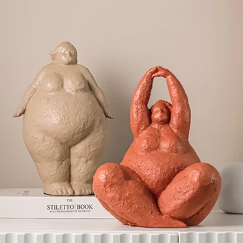 Фигурка на дебела дама, статуетки на героините, украса за офиса