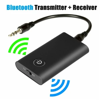 2 в 1 Bluetooth 5,0 Предавател приемник TV на PC автомобилен високоговорител 3.5 мм AUX Hi-Fi Музикален аудиоадаптер/слушалки кола стереоустройство
