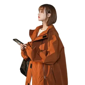 2023 Пролет-есен яке за дамски дрехи Harajuku, свободно палто с качулка, работни якета, бейзболна форма, връхни дрехи, BC180