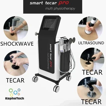 3 в 1 въздушно ударната вълна ултразвукова терапевтична машина Tecar за облекчаване на болки в тялото, спортна рехабилитация и лечение на ЕД