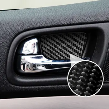 4 бр., тампон върху дръжката на вътрешната врата на колата стикер от въглеродни влакна, устойчиви на надраскване, аксесоари за интериора на Infiniti G37 2009-2013