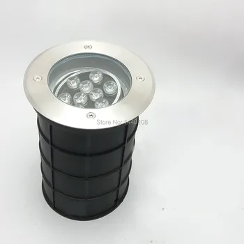 (5 бр./лот) Регулируем ъгъл на наклона на 9 Вата с регулируема яркост IP68 12V Водоустойчиви led лампа за подземна палуби, една led лампа за секс на земята