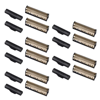 5 комплекти ножове за рязане коса за електрически самобръсначки Kemei Km-1102 от чисто злато