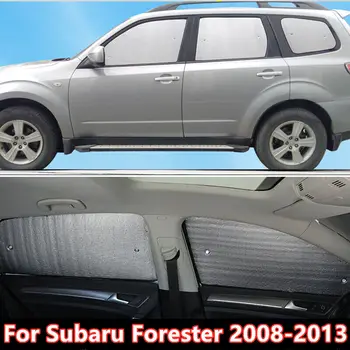6 бр. странично прозорец, дебел козирка за неприкосновеност на личния живот, защита от ултравиолетови лъчи от алуминиево фолио за Subaru Forester 2008 2009 2010 2011 2012 2013
