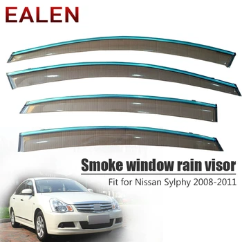 EALEN за Nissan Sylphy 2008 2009 2010 2011 Стайлинг Вентилационни слънчеви дефлектори Защитни аксесоари 4 бр./1 компл. дымовое прозорец дъждовна козирка
