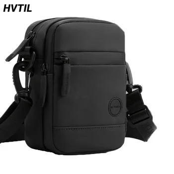 HVTIL, градинска ежедневни мъжки чанти през рамо, луксозна модерна пътна мини-нагрудная чанта найлон поясная чанта, USB-конектор за слушалки