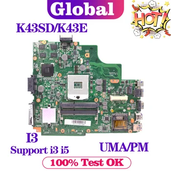 KEFU A43S дънна Платка за лаптоп ASUS A84S K43SD A83S K43E дънна Платка за Лаптоп с I3 Или Подкрепа I3, I5 GT610M/2G