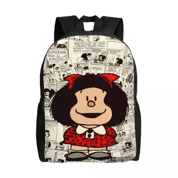 Mafalda, аниме, раница за пътуване, мъжки и дамски училищна чанта за лаптоп раница за студенти, чанти