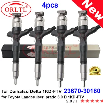 ORLTL НОВ Оригинален инжектор 23670-30180 095000-7720 2367030180 23670 30180 за Toyota Landcruise prado 3.0 D 1KD-FTV 4 бр.