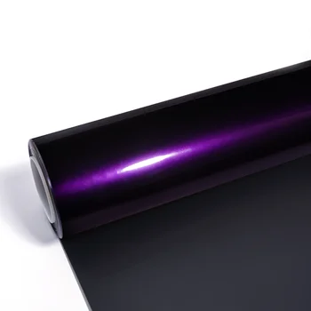 PET-в основата Midnight Purple Car Wrap компания Лъскава метална винил фолио за каросерията на автомобила