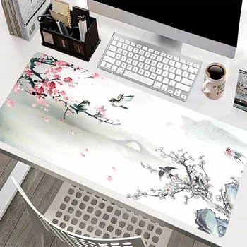 Sakura японска череша, подложка за мишка, аксесоари за компютър, бюро, игрална подложка за мишка, подложки, клавиатури, шкаф за КОМПЮТЪР