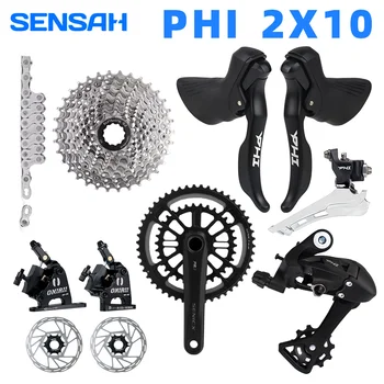 SENSAH 10 Speed ФИ Groupset 2x10 с Ключа 10v L/R, Спирачки за превключване на Предавките, Манивела-Дек Верига, резервни Части за Велосипеда, за Пътищата, велосипеда4600new