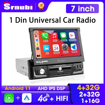 Srnubi Android 11 Универсално Автомобилно радио 1 Din 7