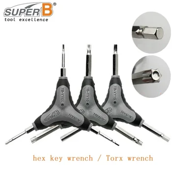 Super B Тайванските Инструменти За ремонт на велосипеди Шестостенния Ключ Torx Муфа ключ 2 3 4 5 6 8 мм YY05 15 30 10 TB2618 2648 2638 2628