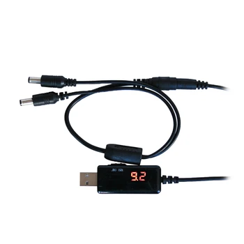 Usb-голяма кабел, 5, нагоре до 9, 12, преобразувател на постоянно напрежение, 1A, нагоре волта-трансформатор, регулатор на мощност на постоянен ток с ключа и led Vol