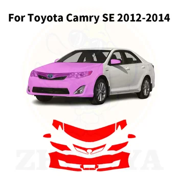 ZHUAIYA 7,5 дебела Предварително Вырезанная Боя Автозащитная Филм Прозрачен Сутиен PPF Комплект Стикери За Toyota Camry SE 2012-2014