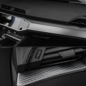 Автоаксесоари 3D/5D Стикери От карбон За Audi Q3 2019-2020 Вътрешна Централна контролен Панел Врата копчето Красят Стил