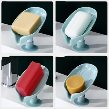 Аксесоари за баня, държач за сапун, душ, препарат за съдове под формата на листа, държач за тоалетна сапун, пластмасова тава за гъба за кухня, аксесоари за баня