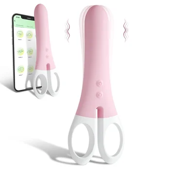 Вибратор под формата на ножици, приложение, безжично дистанционно управление, стимулант точка G, вибрация на клитора, 9 честоти, водоустойчиви дамски секс-играчки