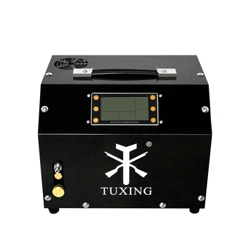 Въздушен Компресор TUXING 4500Psi 300Bar PCP с LCD дисплей, Цифрово Управление, Компресор с Автоматично Спирка на 12, захранващ Адаптер за резервоара PCP
