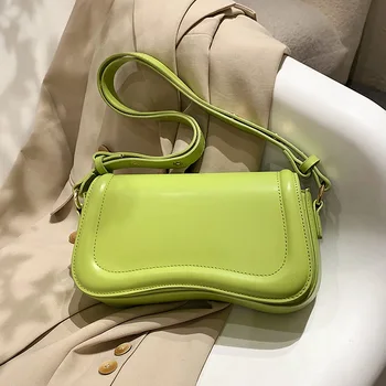 Дамски чанти от изкуствена кожа, зелената чанта в стил ретро, дамски плажна чанта-месинджър, малко годишният широка презрамка, дамски портмонета M073