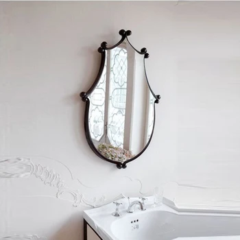 Декоративно огледало за гримиране в банята, монтаж на стена, нарушения на сърдечния, винтажное, декоративно, естетически, Espejos, украса за дома, лукс, YY50DM