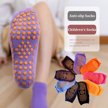 Детски чорапи от 1 до 12 години, Силиконови мини Детски Чорапи-тръби, Меки Дишащи Памучни Чорапи За Момчета И Момичета, Чорапи за батут, Студентски Чорапи