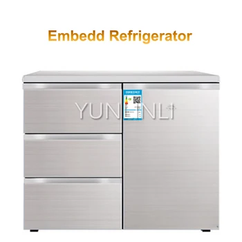 Домакински-вградени хладилник с кухненски фризер, хладилник с няколко врати, електрически хладилник-хоризонтален тип BCD-210CV