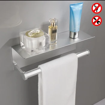 Държач за тоалетна хартия с рафт, лигав стенен монтаж комплект за баня, двойна стойка за ролки, хартиени кърпи, държач за багаж, закачалка за тъкани