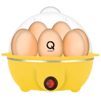 Електрическа яйцеварка за бързо приготвяне за приготвяне на яйца-на очи, бъркани яйца-болтуньи, Омлет, зеленчуци, Приготвени на пара, 7 резервоари, с функция за автоматично изключване