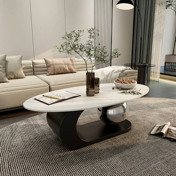 Естетичен кръгла масичка отстрани за всекидневна, луксозна холна маса със северен акцент, модерна луксозна мобилна мебел за салон Yemek Masası