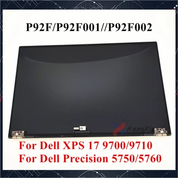 За Dell XPS 17 9710 9700 Precision 5760 5750 P92F LCD екран P92F001 P92F002 UHD + FHD + Сиво, Сребристо 17 Инча Тестван