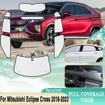 За Mitsubishi Eclipse Cross 2018 2019 2020 2021 2022 2023 Слънчеви Очила На Предното Стъкло на Колата на Слънчевите UV-Козирка Аксесоари За Прозорци
