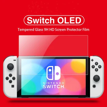Защитно фолио от закалено стъкло DATA ЖАБА, съвместими с Nintendo Switch OLED, твърда защитно фолио за игралната конзола Switch OLED 2023