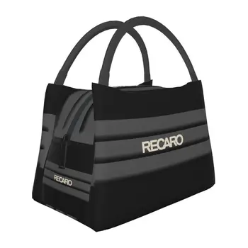 Изработена по поръчка чанта за обяд с логото на Recaros за мъже и жени, топло охладител, изолиран обяд-бокс за офис пътувания