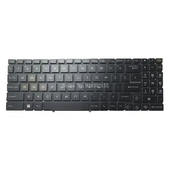 Клавиатура с Многоцветни RGB Подсветка за лаптоп MSI 9Z.NK1BN.G1D NSK-FG0GBN 1D S1N3EUS2H3D10 S1N-3EUS2H3-D10 Английски, американски Черен