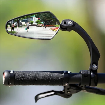 Колоездене огледала за планински велосипеди, въртящи се на 360 градуса, рефлектор за обратно виждане с голям диапазон на видимост, здрав материал и висока резолюция