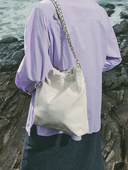 Луксозна дамска чанта 2023, нови модни вериги, лесна чанта през рамо с голям капацитет, чанта в евро-американски стил