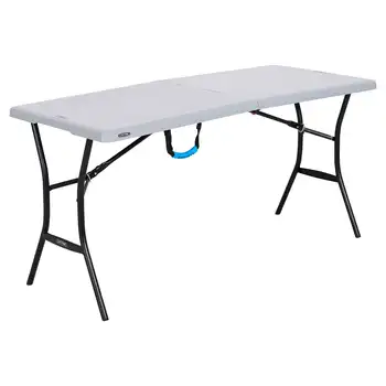 Маса, foldout половина на 5 метра, сив сгъваема маса, маса за къмпинг, сгъваем
