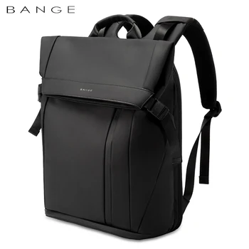 Мъжки бизнес раница за лаптоп BANGE с диагонал 15,6 инча, водоустойчива чанта с множество офиси, черна раница, подходяща за мъже и жени