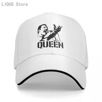 Мъжки и дамски бейзболна шапка на Freddie Mercury The Queen Rock Band, модни лъскава бейзболна шапка на Rock Band Queen възстановяване на предишното положение
