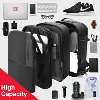 Мъжки раница за 17-инчов лаптоп с USB-подзарядкой, многопластова мъжка чанта за космически пътешествия, анти-кражба училищна чанта Mochila