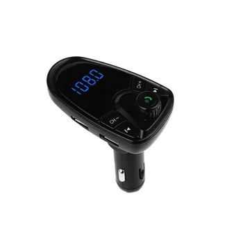 Най-добрите продажба на Автомобилни Аксесоари Bluetooth FM Предавател FM Автомобилен Mp3 Плейър Coche Модулатор Хендсфри Двойно USB Зарядно Устройство Coche