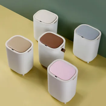 Напълно автоматично интелигентно индукционное кофа за боклук, битови кофа за боклук, хол, кухня, тоалетна, мода