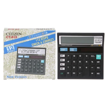 Настолен калкулатор с LCD дисплей + слънчева енергия за домашния офис JIAN