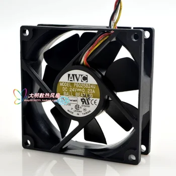 Нов вентилатор за охлаждане на процесора за AVC P8025B24U 8025 24 В 0.23 A 8 см честотен преобразувател cooler fan 80x80x25 мм
