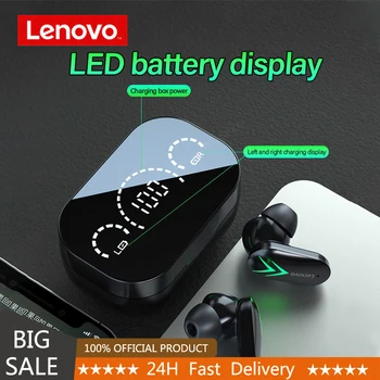 НОВИ Оригинални Безжични Слушалки Lenovo XT82 TWS Bluetooth 5.1 С Двойно Стерео Шумопотискане Бас Сензорен контрол В продължителен режим на изчакване до 300 ма